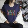 Cute Santa’s Favorite Teacher Pine Christmas Tree Sweatshirt Trendy Unique Xmas Gift