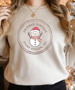Cute Snowman Contest Stars Hollow Christmas Sweatshirt