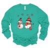 Cute Snowmen In The Snow Sweatshirt Trendy Unique Christmas Gift