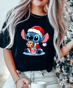 Cute Stitch With Cookie Christmas Sweatshirt