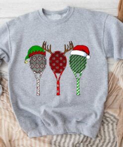 Cute Tennis Racquet Christmas Sweatshirt