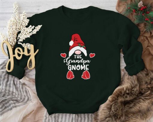 Cute The Grandpa Gnome Sweatshirt, Christmas Vibes Sweatshirt Lovely Unique Xmas Gift