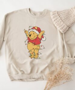 Cute Vintage Pooh Christmas Light Sweatshirt