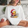 Cute Winnie The Pooh Dink Milk With Cookie Christmas Sweatshirt