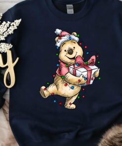 Cute Winnie The Pooh Pooh Bear Santa Christmas Sweatshirt