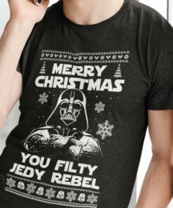 Darth Vader Merry Christmas You Filty Jedy Rebel Christmas Shirt