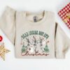 Dead Inside But It’s Christmas Dancing Skeleton Sweatshirt Funny Xmas Gift