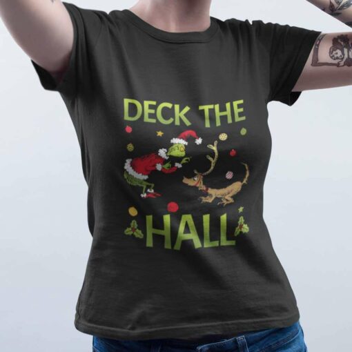 Deck The Hall Christmas T-shirt The Grinch