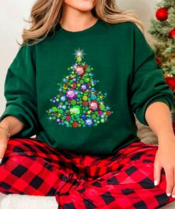 Diamond Bling Sparkling Christmas Tree Sweatshirt Lovely Unique Xmas Gift
