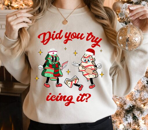 Did You Try Icing It School Nurse Funny Trauma Emergency ER Rn Christmas Sweatshirt Unique Xmas Gift