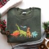 Dinosaur Christmas Lights Sweatshirt T-Rex Merry Christmas Lovely Unique Xmas Gift