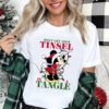 Disney Christmas Minnie Mouse Santa Don’t Get Your Tinsel In A Tangled Tinsel Sweatshirt Lovely Unique Xmas Gift