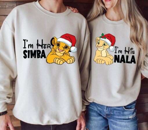 Disney Her Simba His Nala Matching Couples Christmas Lovely Unique Xmas Gift For Couples