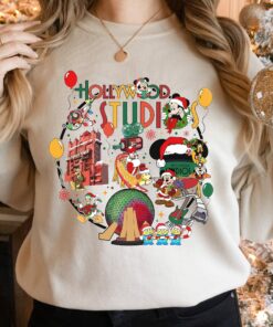 Disney Jollywood Nights Hollywood Studios Mickey And Friends Christmas Sweatshirt