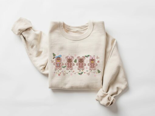 Disney Mickey Christmas Gingerbread Cookies Sweatshirt Cute Unique Xmas Gift