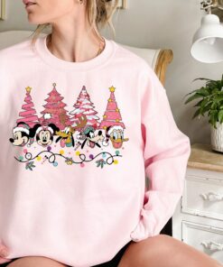 Disney Mickey Minnie Christmas Tree Sweatshirt Gift