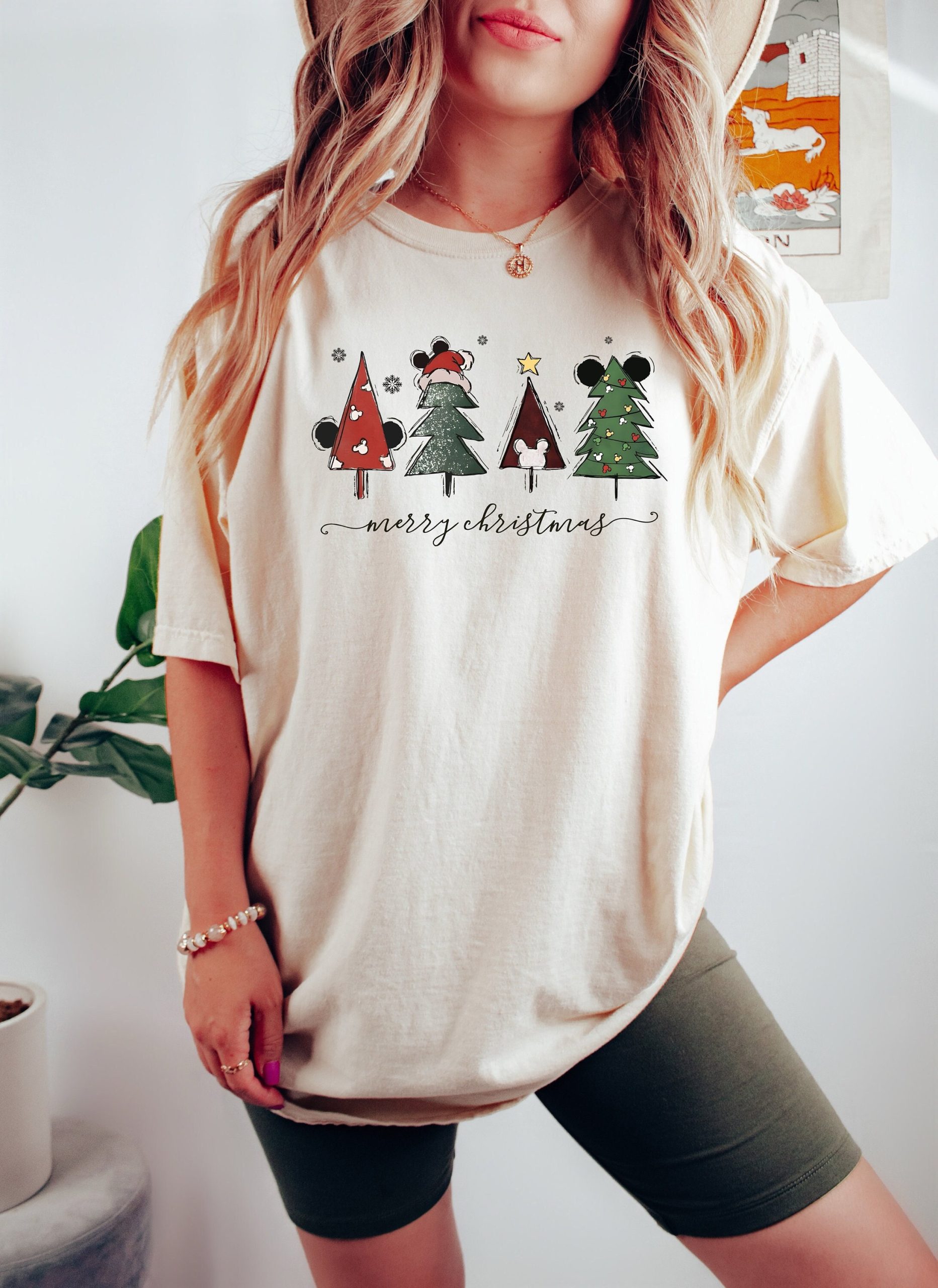 Disney Mickey Pine Christmas Tree Sweatshirt Trendy Unique Christmas Gift Disney Mickey Pine Christmas Tree Sweatshirt Trendy Unique Christmas Gift
