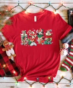 Disney Minnie Coffee Latte Snacks Christmas Sweatshirt Lovely Unique Xmas Gift