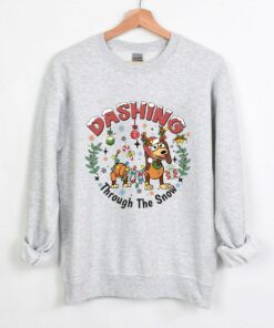 Disneyland Animal Kingdom Slinky Dog Dashing Through The Snow Sweatshirt Lovely Unique Xmas Gift