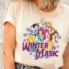 Disneyland Beautiful Princesses Winter Magic Ariel Belle Characters Christmas Sweatshirt Lovely Unique Xmas Gift