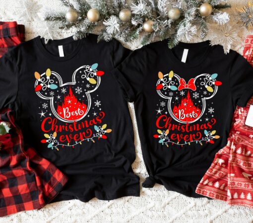 Disneyland Best Christmas Ever Mickey Minnie Family Sweatshirt