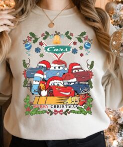 Disneyland Cars Lightning McQueen Tow Mater Christmas Sweatshirt Cool Unique Xmas Gift