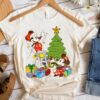 Disneyland Classic Mickey And Minnie Christmas Tree And Presents Cute Sweatshirt Unique Xmas Gift