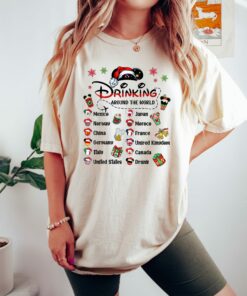 Disneyland Cute Drinking Around The World Christmas Sweatshirt