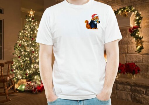 Disneyland Cute Santa Claus Garfield Christmas Pocket Sweatshirt Lovely Unique Gift