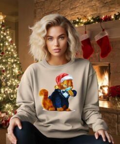 Disneyland Cute Santa Claus Garfield Christmas Sweatshirt Lovely Unique Gift