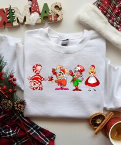 Disneyland Funny Cartoon Christmas Movie Characters Sweatshirt