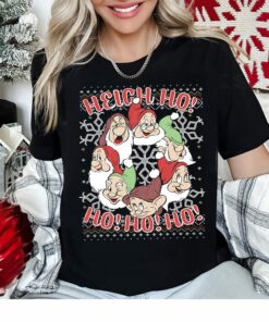 Disneyland Ho Ho Ho Snow White and Seven Dwarfs Ugly Christmas Sweater