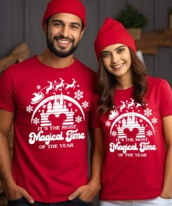 Disneyland It’s The Most Magical Time Of The Year Mickey And Minnie Christmas Sweatshirt Lovely Unique Xmas Gift