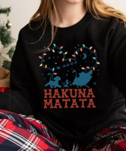 Disneyland Lion King Simba Pumbaa Timon Hakuna Matata Christmas Holiday Sweatshirt