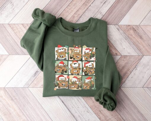 Disneyland Merry Christmas Cars Mater Sweatshirt Lovely Unique Xmas Gift