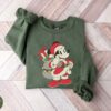 Disneyland Merry Christmas Mickey Claus Santa Hat Cute Sweatshirt Lovely Unique Xmas Gift
