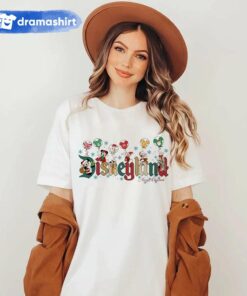 Disneyland Merry Christmas Mickey and Friends T-Shirt