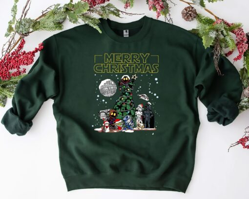 Disneyland Merry Christmas Star Wars Characters Sweatshirt