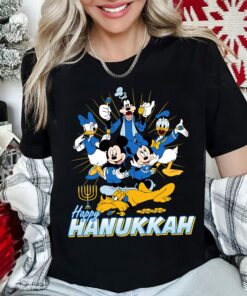 Disneyland Mickey And Friends Happy Hanukkah Family Christmas Sweatshirt Lovely Unique Xmas Gift