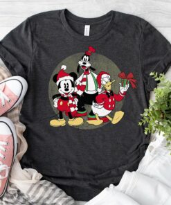 Disneyland Mickey Donald And Goofy Group Christmas Sweatshirt Unique Xmas Gift