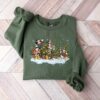 Disneyland Mickey Minnie And Friends Christmas Tree Sweatshirt