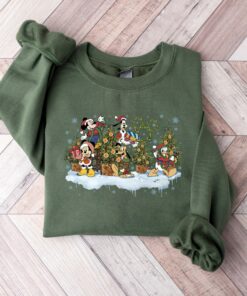 Disneyland Mickey Minnie And Friends Christmas Tree Sweatshirt