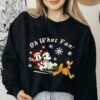 Disneyland Mickey Minnie And Pluto Oh What Fun Christmas Sled Funny Sweatshirt Unique Xmas Gift