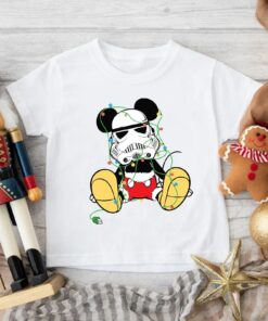 Disneyland Mickey Mouse Stormtrooper Costume Christmas Light Star Wars Xmas Sweatshirt