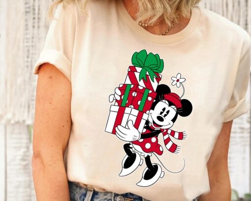 Disneyland Minnie Mouse Christmas Holiday Sweatshirt Unique Xmas Gift