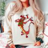 Disneyland Mulan Santa Mushu Dragon Christmas Lights Sweatshirt Lovely Unique Xmas Gift