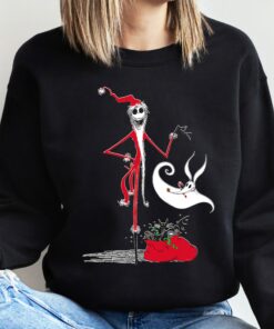 Disneyland Nightmare Before Christmas Holiday Jack &amp Zero Skellington Cool Sweatshirt Unique Xmas Gift