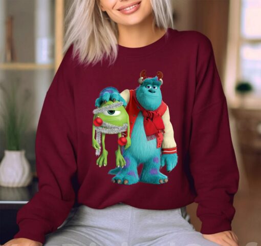 Disneyland PIXAR Monsters University Mike Sulley Funny Holiday Sweatshirt Unique Xmas Gift