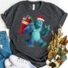 Disneyland PIXAR Monsters University Santa Sulley Holiday Sweatshirt Unique Christmas Gift