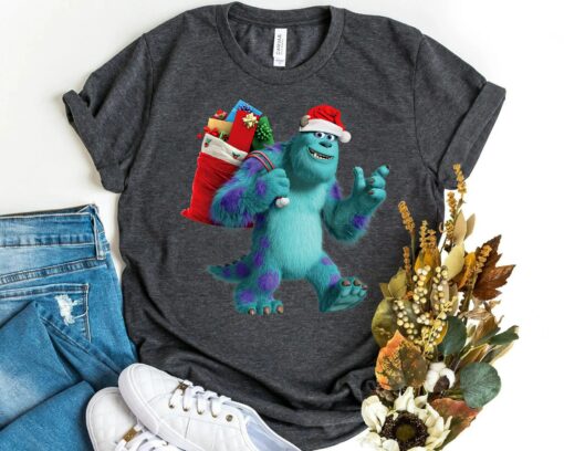 Disneyland PIXAR Monsters University Santa Sulley Holiday Sweatshirt Unique Christmas Gift